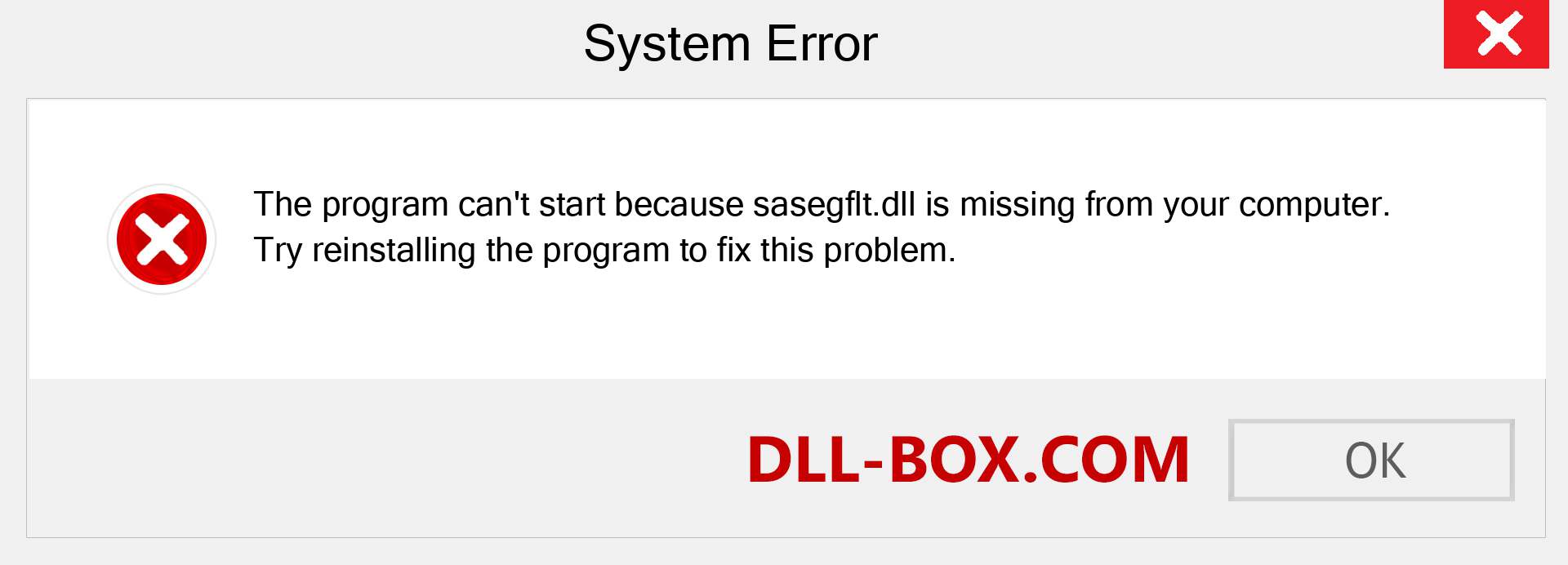  sasegflt.dll file is missing?. Download for Windows 7, 8, 10 - Fix  sasegflt dll Missing Error on Windows, photos, images